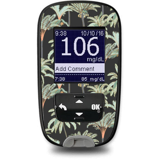 Peelz Night Palms Sticker for the Accu-Chek Guide Glucometer Peelz/Stickers