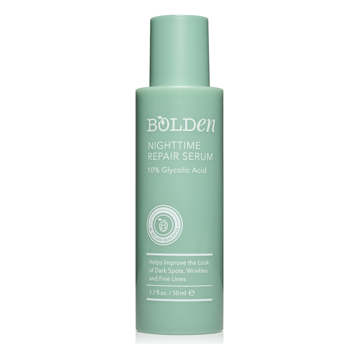 Bolden Nighttime Repair Serum | 10% Glycolic Acid Serum for Dark Spots