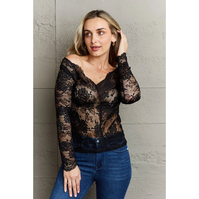 Ninexis Be Kind Off The Shoulder Lace Top