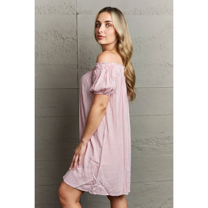 Ninexis Show Compassion Off The Shoulder Mini Dress