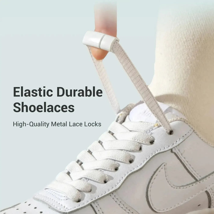 8 Pairs No Tie Shoelace Replacement With Magnetic Lace Lock