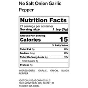 Igotchu Seasonings Igotchu No Salt Onion Garlic pepper Seasonings & Spices