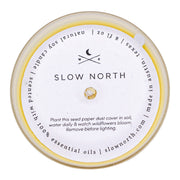 Slow North Hello Sunshine - Signature Candle (Grapefruit + Geranium + Lime) Frosted Candles