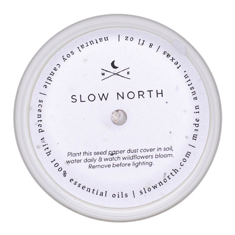 Slow North Midnight Garden - Signature Soy Candle – Lavender, Rosemary & Geranium Frosted Candles