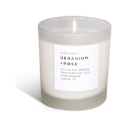 Slow North Geranium + Rose - Signature Candle Frosted Candles