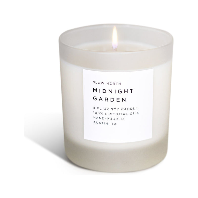 Slow North Midnight Garden - Signature Candle (Lavender + Rosemary + Geranium) Frosted Candles