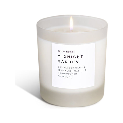 Slow North Midnight Garden - Signature Candle (Lavender + Rosemary + Geranium) Frosted Candles