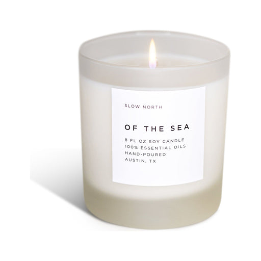 Slow North Of The Sea - Signature Candle (Eucalyptus + Lavender + Peppermint) Frosted Candles