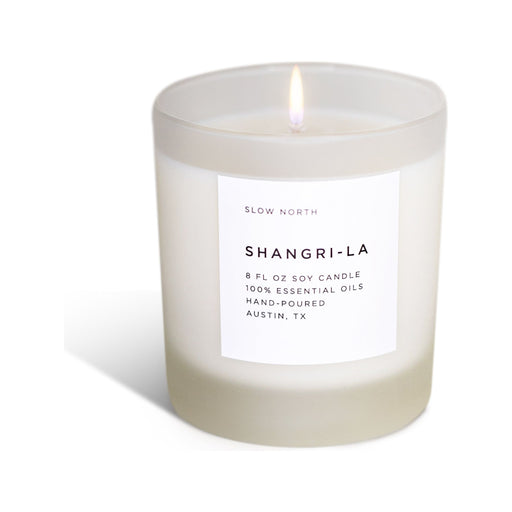 Slow North Shangri-La - Signature Candle (Eucalyptus + Lavender + Lemongrass) Frosted Candles