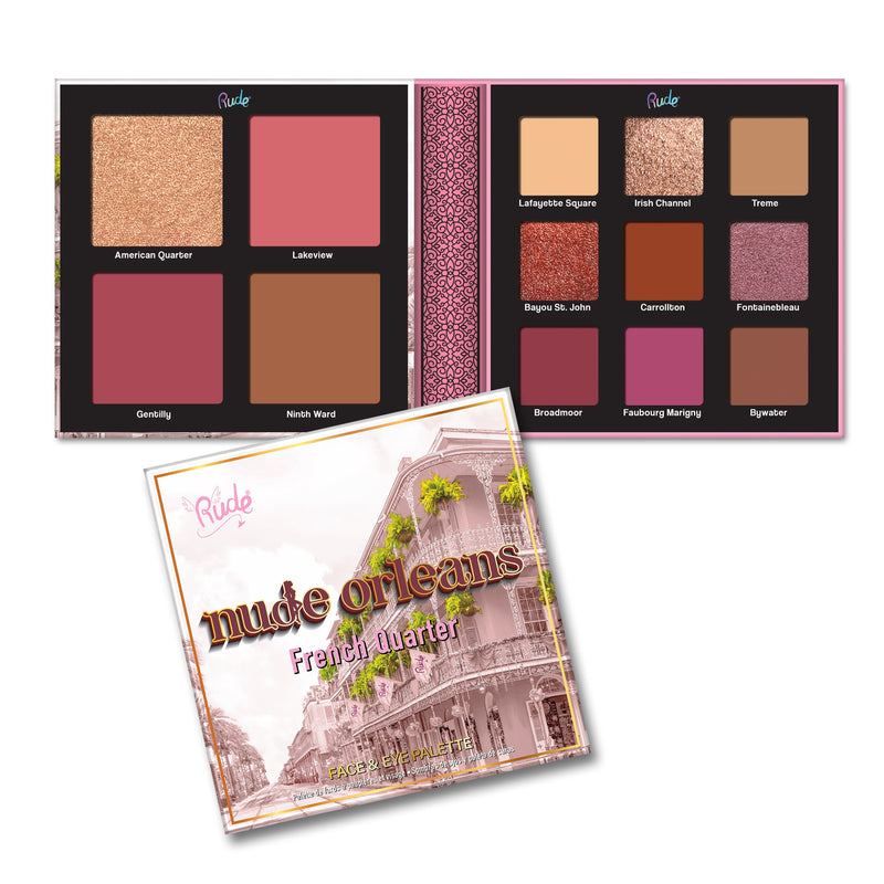 Rude Cosmetics Nude Orleans Face and Eye Palette Face Palettes