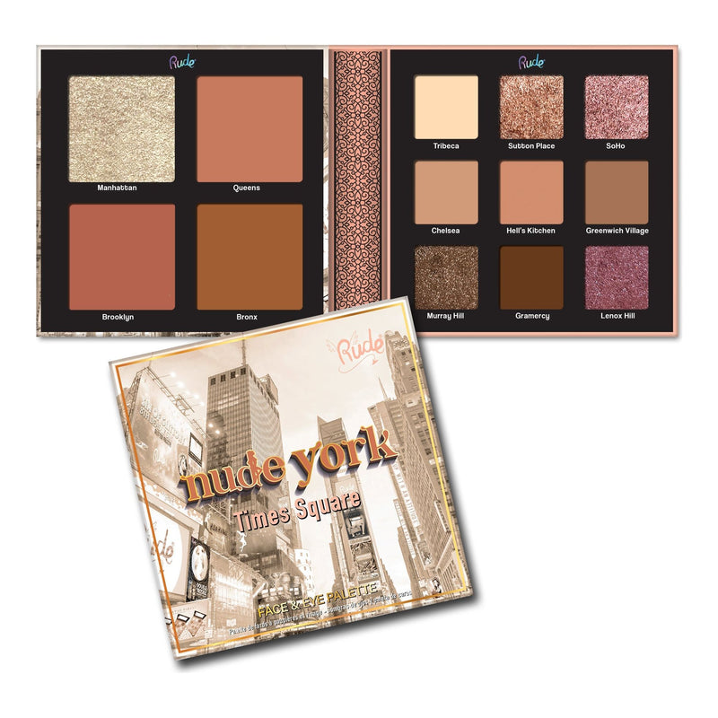 Rude Cosmetics Nude York Face and Eye Palette Face Palettes