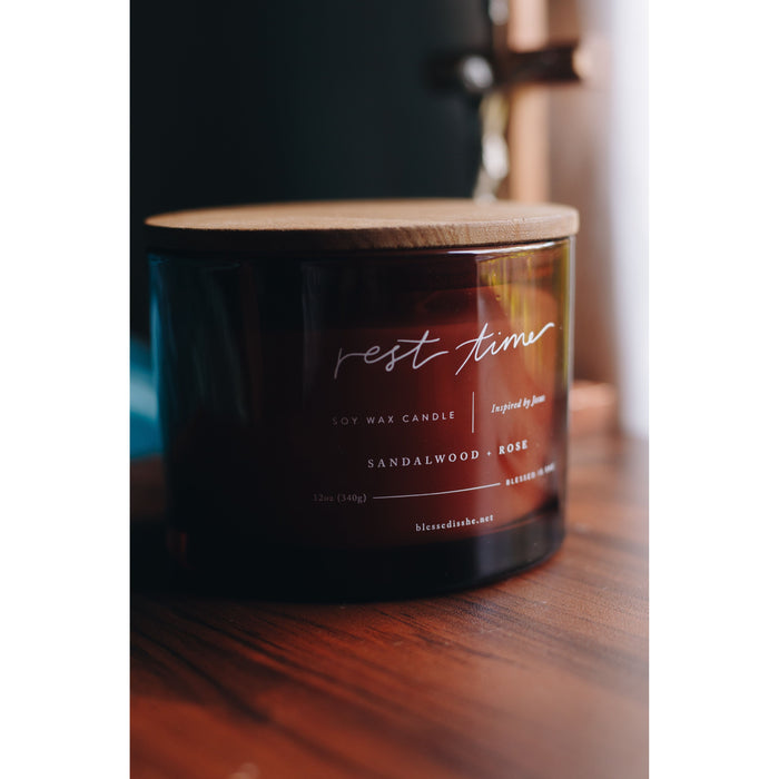 Rest Time 3-Wick // Saintly Scents Candle