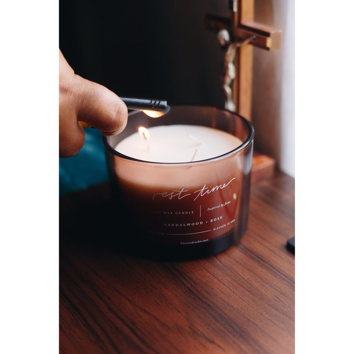 Rest Time 3-Wick // Saintly Scents Candle