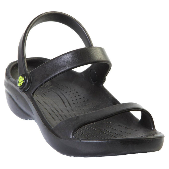 Women's 3-Strap Sandals - Black