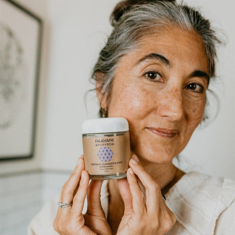 Paavani Ayurveda Tridoshic Cleanser & Mask | Ayurvedic Cleansing Grains for Balanced, Radiant Skin simple