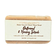 Fern Valley Soap Natural Goat Milk Soap | Exfoliating Scrub | Oatmeal & Honey Goat Milk Soap