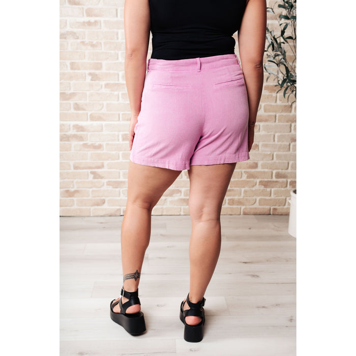 Obviously Perfect Pleated Shorts in Pink