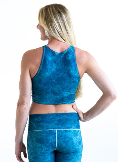 Ocean Marble Crop Top *FINAL SALE*