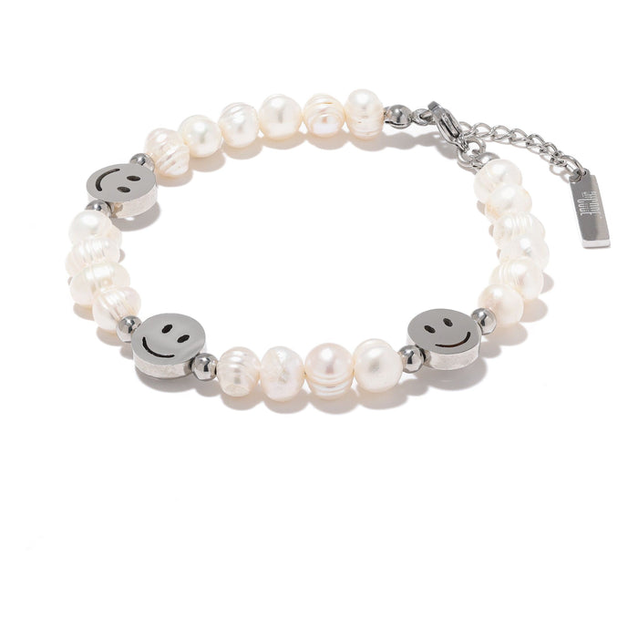 Happy Face Pearl Bracelet