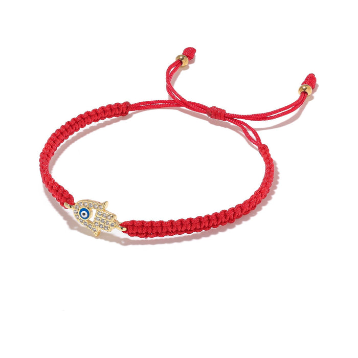 Red String Evil Eye Hamsa Bracelet