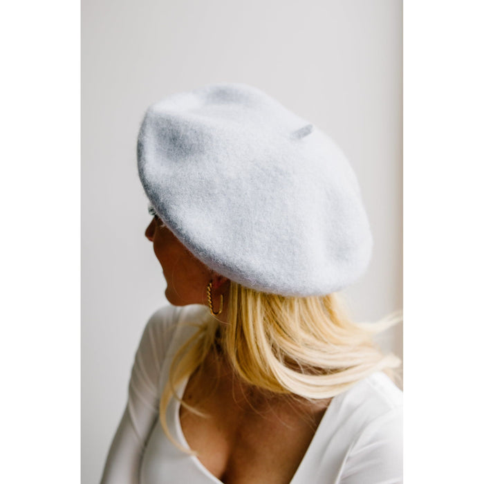 Ohh La La Beret in Ice Blue