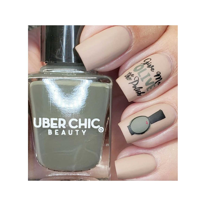 Uberchic Beauty Give Me Olive The Polish   Stamping Polish