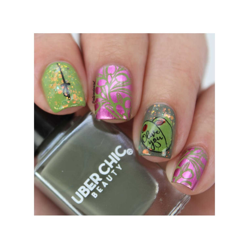 UberChic Beauty Olive The Things Stamping Plate