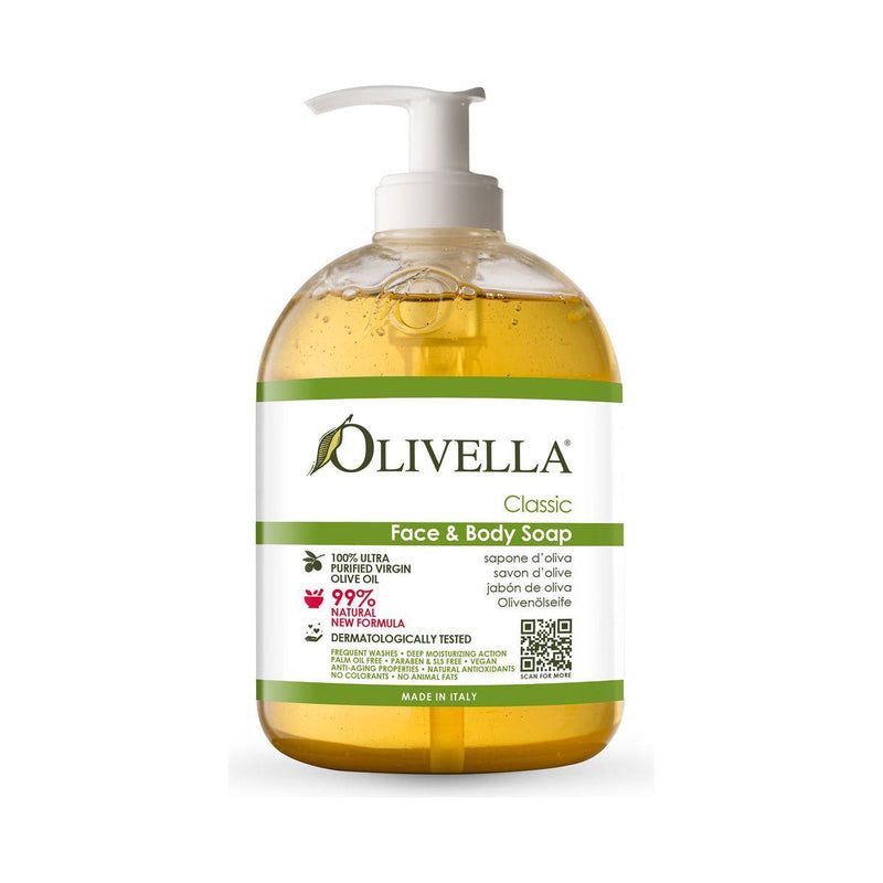 Olivella Olivella Pure Tea True Olive Oil Face & Body Soap 16.9 oz Face & Body Soap
