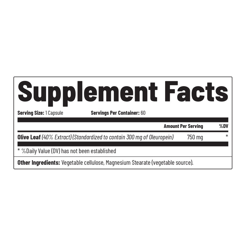 Snap Supplements High-Potency Olive Leaf Extract Oleuropein