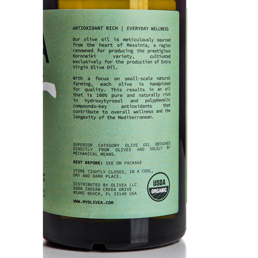 Olivea High Phenolic Extra Virgin Olive Oil — 500+ mg/kg Polyphenols