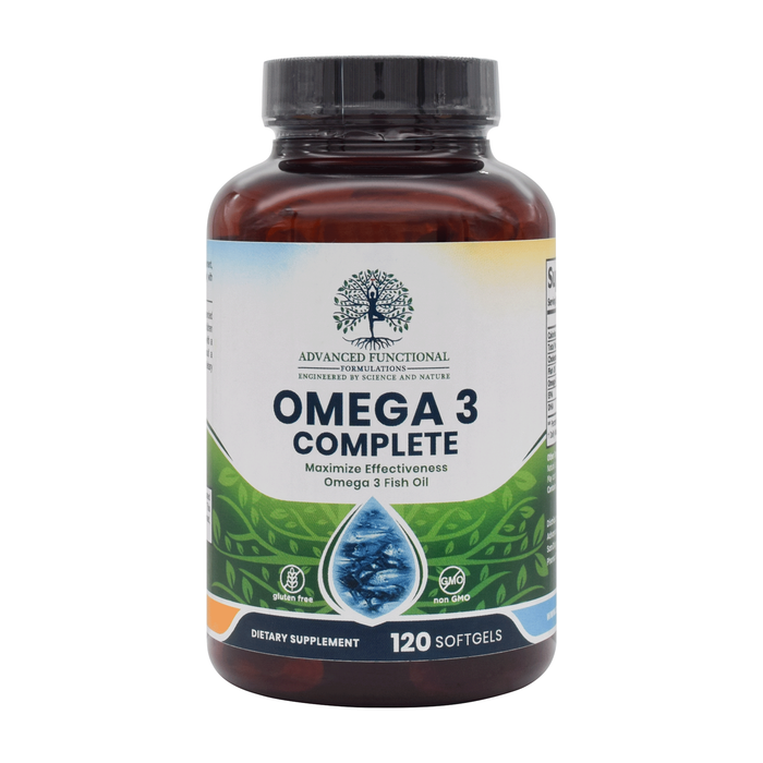 Omega 3 Complete (120 ct) (Highest potency, FDA/USA made fish oil)