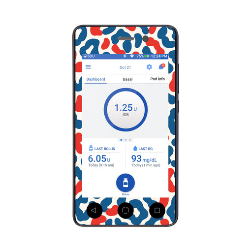 Peelz Freedom Fur Sticker for Omnipod DASH® PDM – Pump Peelz Peelz/Stickers
