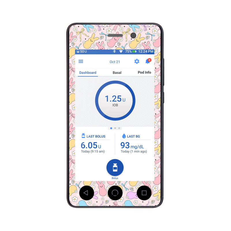 Peelz Hoppy Spring Sticker for Omnipod DASH ® PDM – Pump Peelz Peelz/Stickers