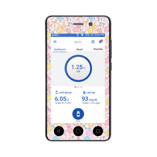 Peelz Hoppy Spring Sticker for Omnipod DASH ® PDM – Pump Peelz Peelz/Stickers