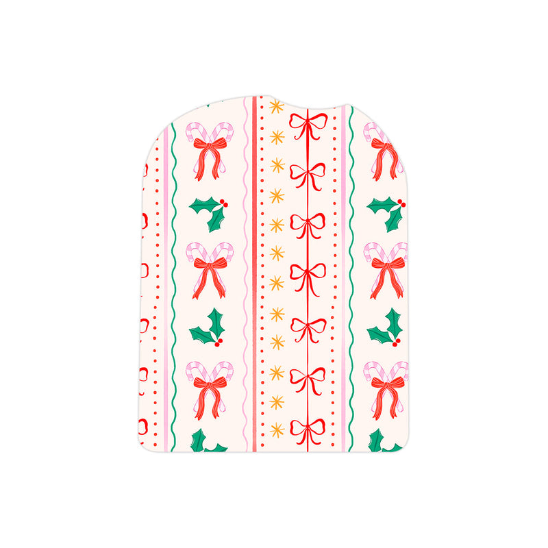 Peelz Holly Jolly Ribbon Pod Sticker - Pump Peelz Peelz/Stickers