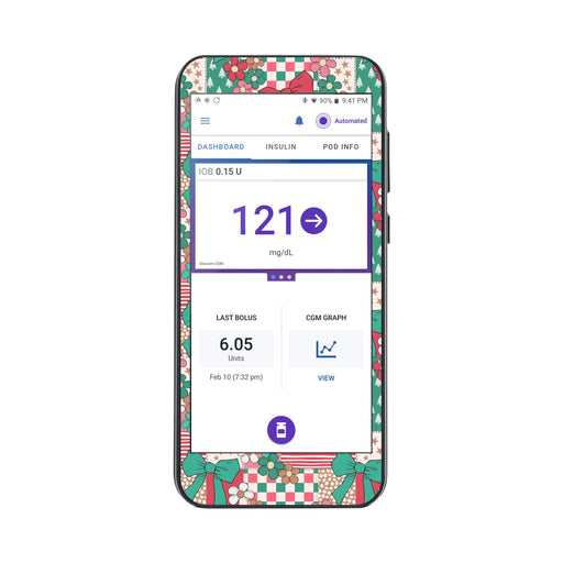 Peelz Merry Coquette Sticker for Omnipod® 5 Controller – Pump Peelz Peelz/Stickers