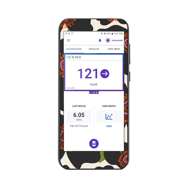 Peelz Petal Crush Sticker for Omnipod® 5 Controller – Pump Peelz Peelz/Stickers