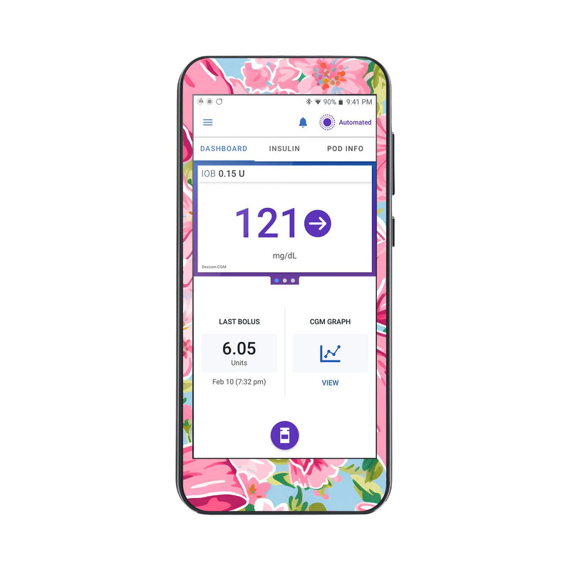 Peelz Blossom Bows Sticker for Omnipod ® 5 Controller – Pump Peelz Peelz/Stickers