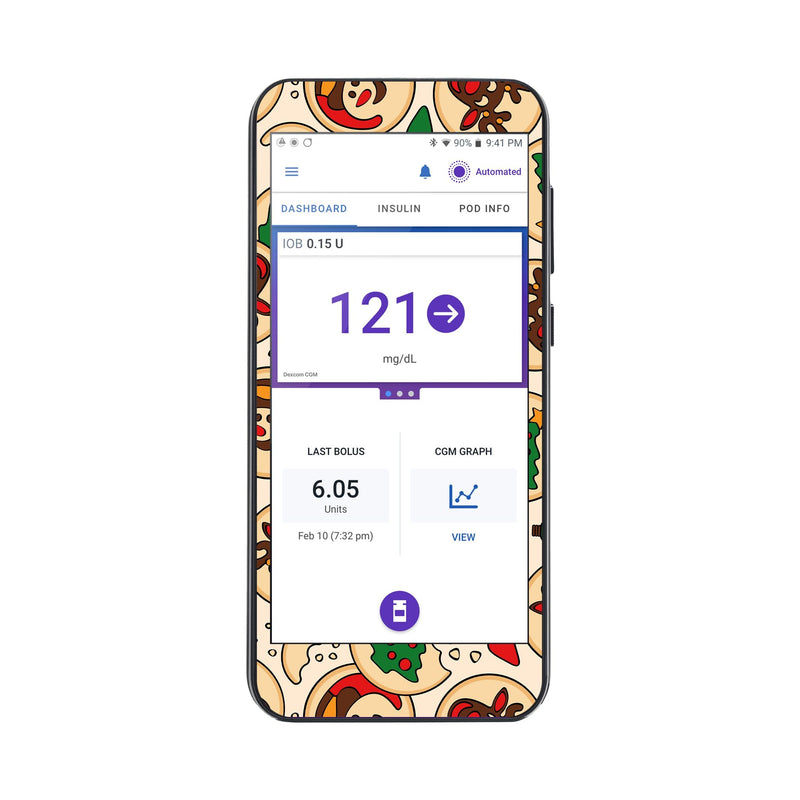 Peelz Santa's Cookies Sticker for Omnipod® 5 Controller – Pump Peelz Peelz/Stickers
