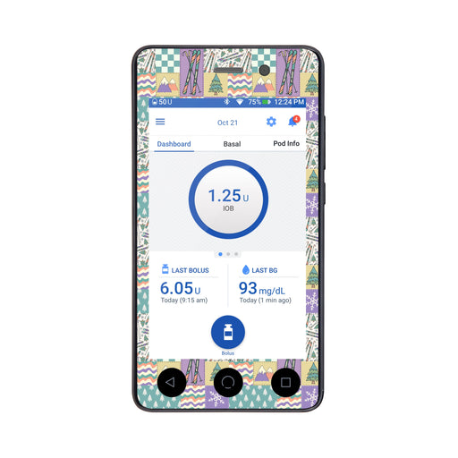 Peelz Après Ski Sticker for Omnipod DASH® PDM – Pump Peelz Peelz/Stickers