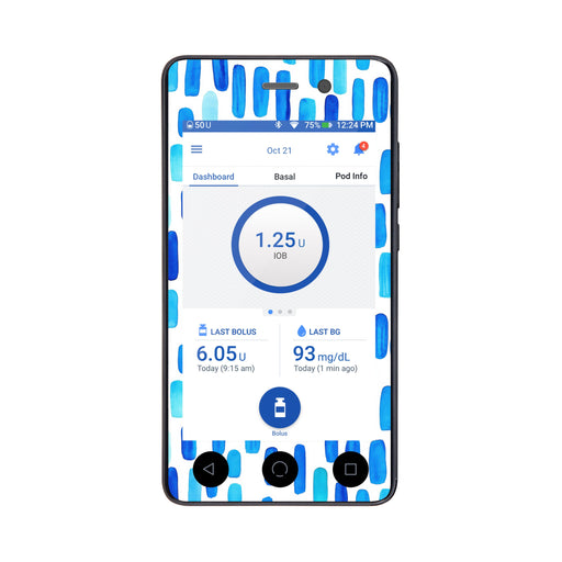 Peelz Level Lines Sticker for Omnipod DASH® PDM – Pump Peelz Peelz/Stickers