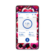 Peelz Sparkly Hearts Sticker for Omnipod DASH ® PDM – Pump Peelz Peelz/Stickers