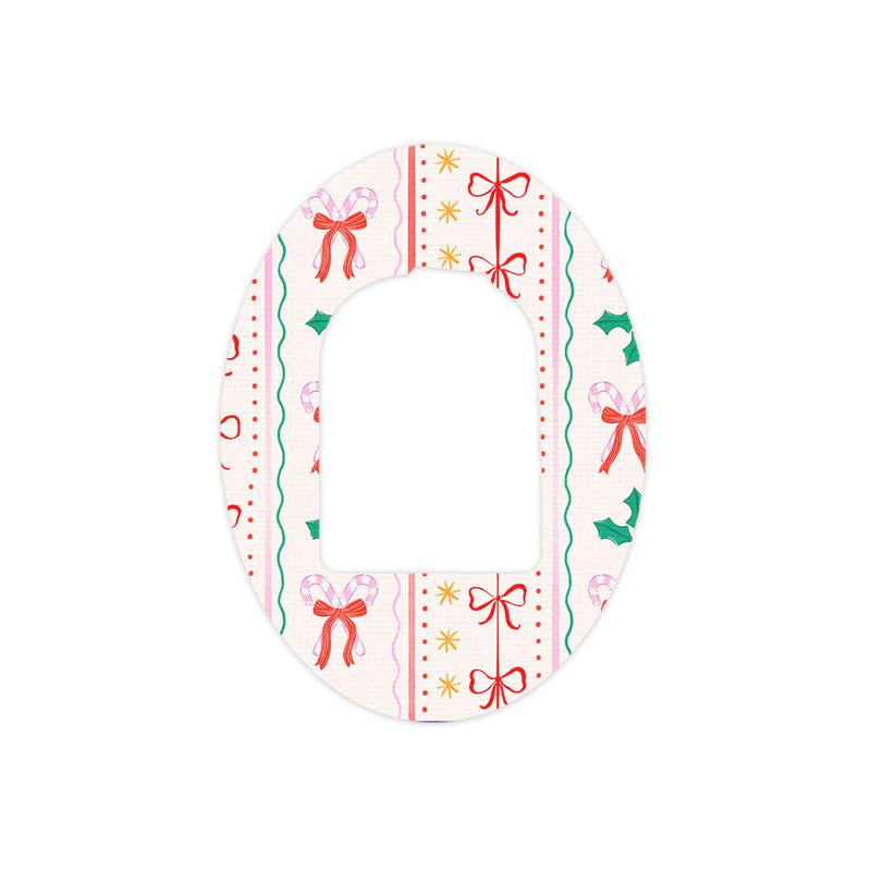 Peelz Holly Jolly Ribbon Pod Patch Tape - Pump Peelz Patch Medical Tape