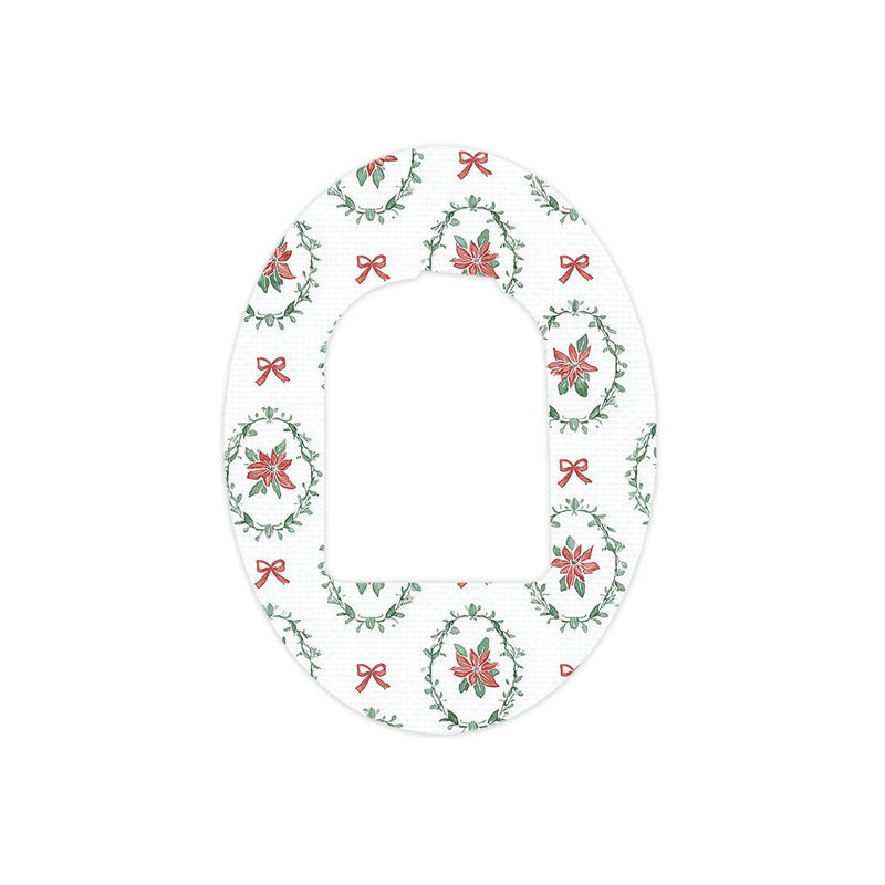 Peelz Poinsettia Parade Pod Patch Tape - Pump Peelz Patch Medical Tape