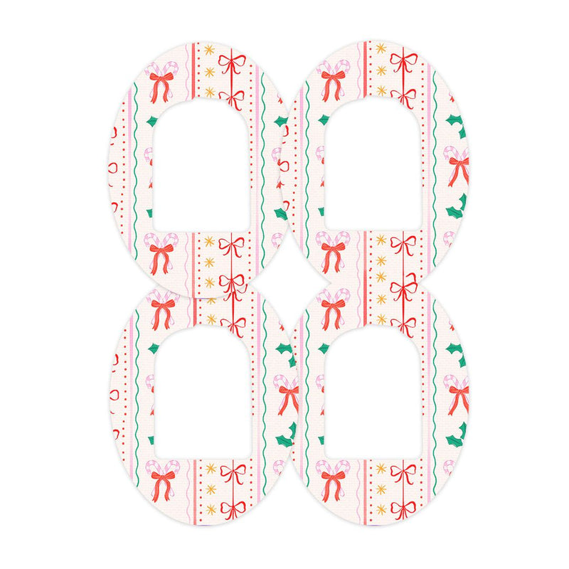 Peelz Holly Jolly Ribbon Pod Patch Tape - Pump Peelz Patch Medical Tape