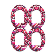 Peelz Sparkly Hearts Pod Patch Tape - Pump Peelz Patch Medical Tape