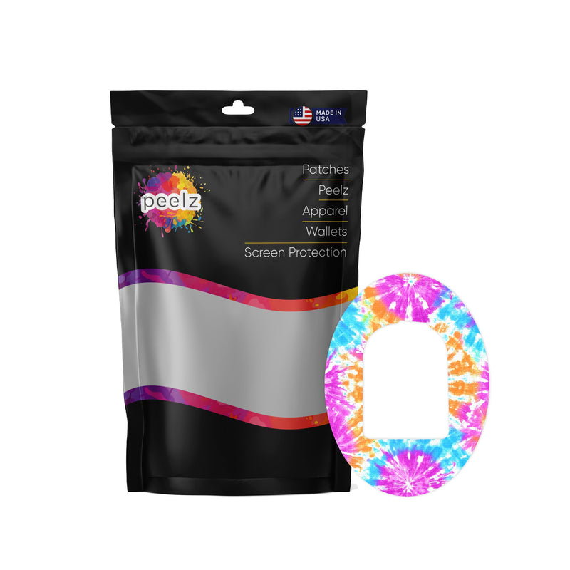Peelz Neon Tie Dye Pod Patch Tape - Pump Peelz Patch Medical Tape