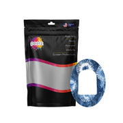 Peelz Monochrome Blue Tie Dye Pod Patch Tape - Pump Peelz Patch Medical Tape