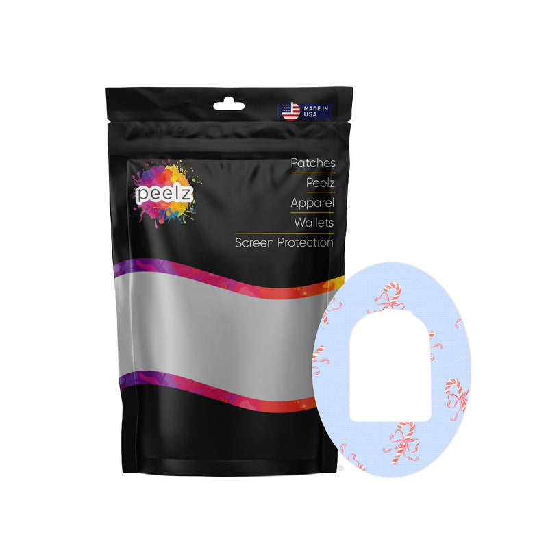 Peelz Candy Cane Lane Pod Patch Tape - Pump Peelz Patch Medical Tape