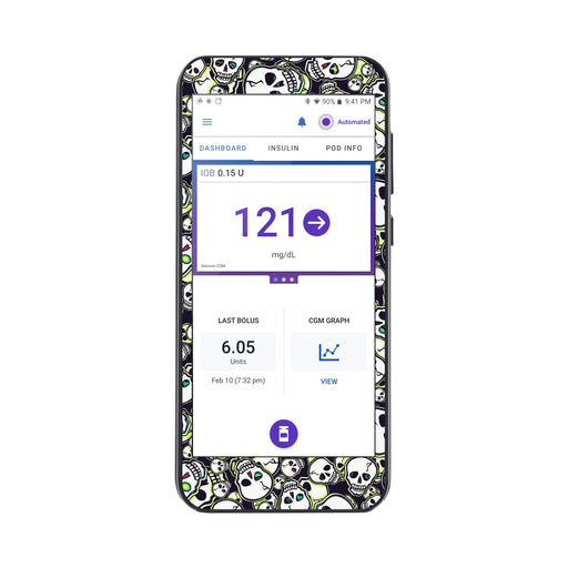 Peelz Bone Glow Sticker for Omnipod® 5 Controller – Pump Peelz Peelz/Stickers
